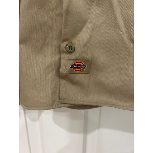 DICKIES MENS SHIRT 2 POCKET SIZE SMALL POLYESTER COTTON - Picture 3 of 4